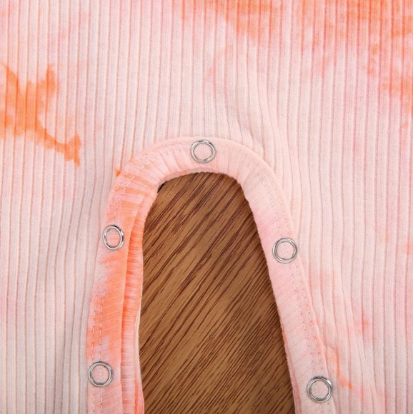 Baby Tie Dye Ribbed Romper - Picture 4 of 5